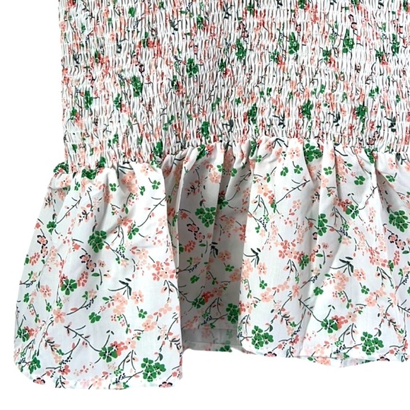 VRG GRL Weekender Floral Smocked Mini Dress Size 2 - Picture 5 of 8